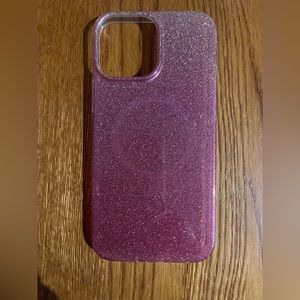 iPhone 12 Pro Max Pink Glitter Phone Case